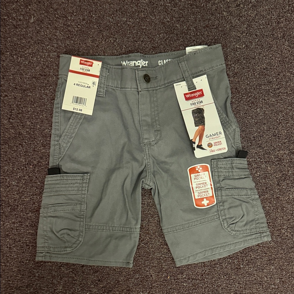 Wrangler Boy’s Gray Cargo Shorts